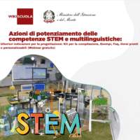 PROROGA: Azioni di potenziamento delle competenze STEM e multilinguistiche. Ulteriori indicazioni per la progettazione: Kit per la compilazione, Esempi, Faq, Corsi pronti o personalizzabili  (Webinar gratuito)